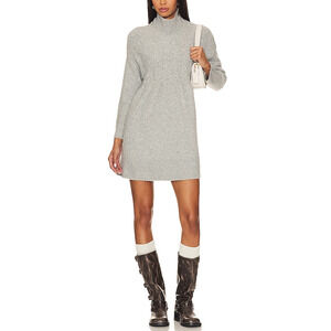 Free People 'Jaci' Gray Chenille Mockneck Sweater Dress Size S